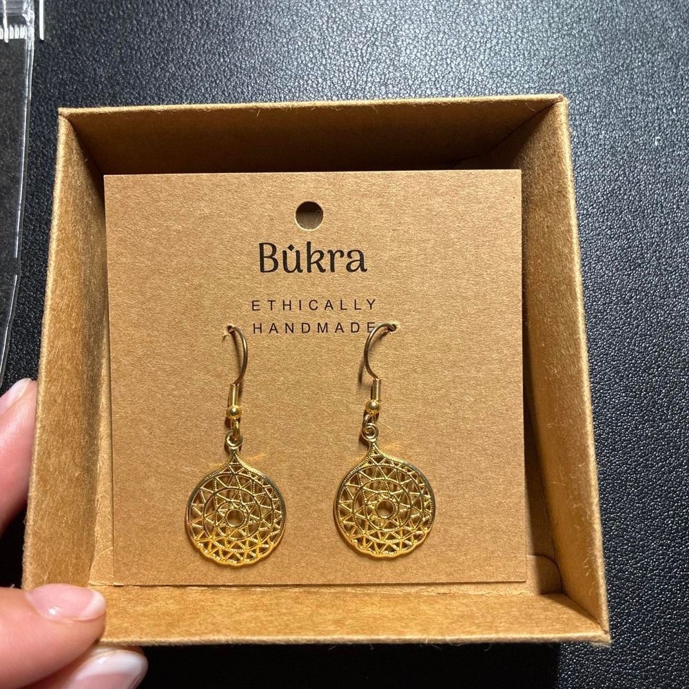 18k Gold Plated Dangle Earrings